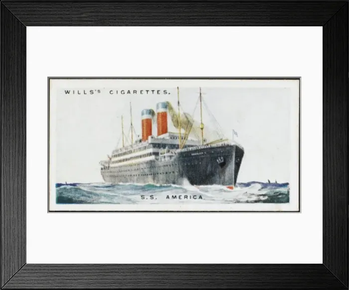 Framed Print : STEAMSHIP AMERICA Framed Print : STEAMSHIP AMERICA