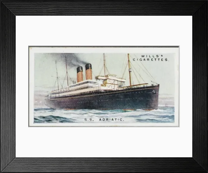 Framed Print : STEAMSHIP ADRIATIC Framed Print : STEAMSHIP ADRIATIC