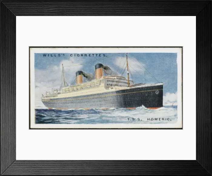 Framed Print : STEAMSHIP HOMERIC Framed Print : STEAMSHIP HOMERIC