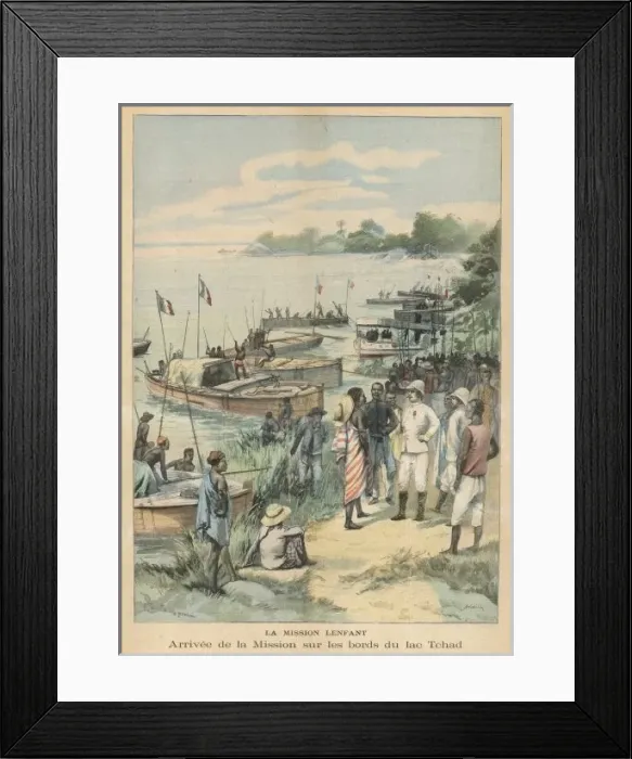 Framed Print : Mission Arrives in Chad Framed Print : Mission Arrives in Chad