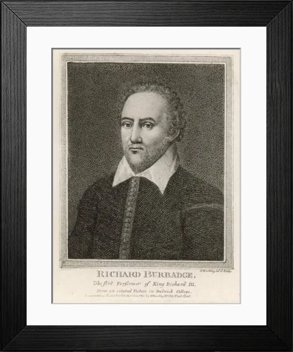 Framed Print : Richard Burbage / Harding Framed Print : Richard Burbage / Harding