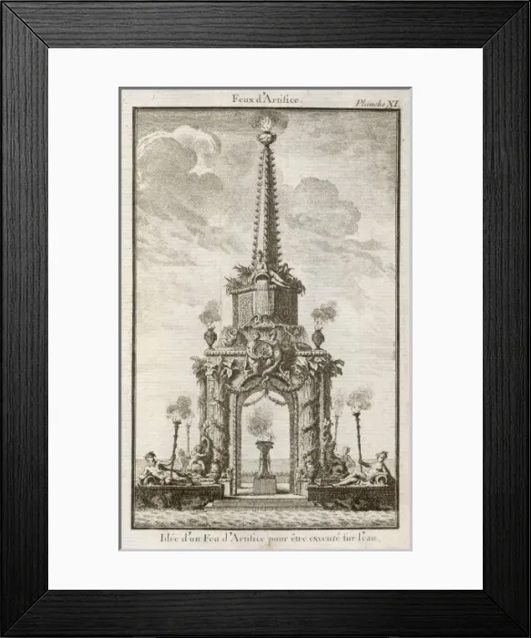 Framed Print : Fireworks 1747 on Water Framed Print : Fireworks 1747 on Water