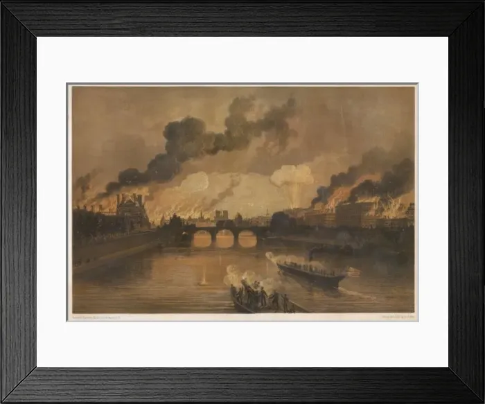 Framed Print : Paris Ablaze / 1871 Framed Print : Paris Ablaze / 1871