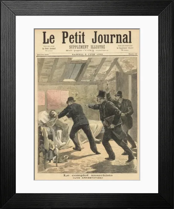 Framed Print : Arrest of Anarchist Framed Print : Arrest of Anarchist
