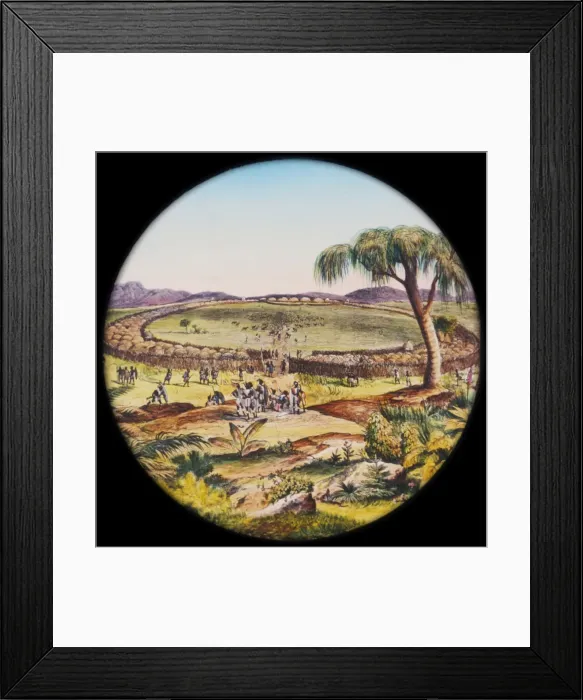 Framed Print : Lantern  /  Zulu  /  Kings Kraal