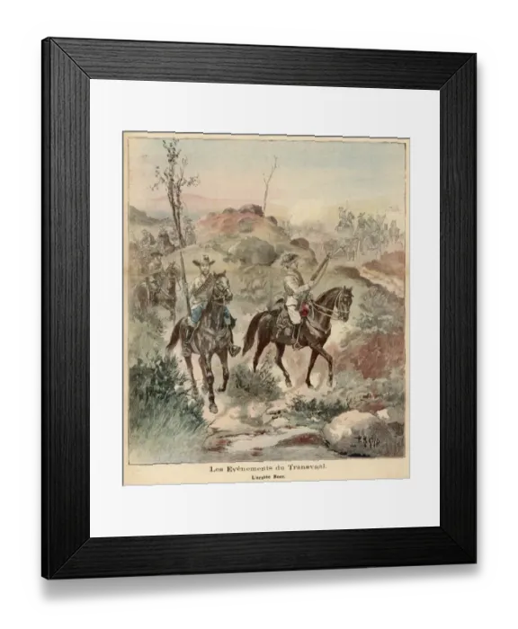 Framed Print : Boer on the March / 1899 Framed Print : Boer on the March / 1899