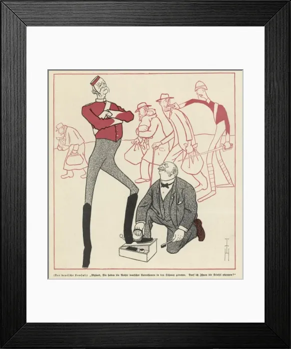 Framed Print : Boer / Cartoon / Clean Boots Framed Print : Boer / Cartoon / Clean Boots