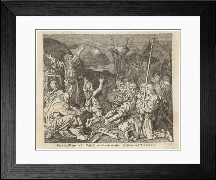 Framed Print : Battle of Frankenhausen Framed Print : Battle of Frankenhausen