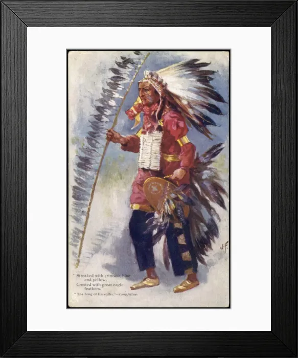 Framed Print : Racial / Iroquois 1904 Framed Print : Racial / Iroquois 1904