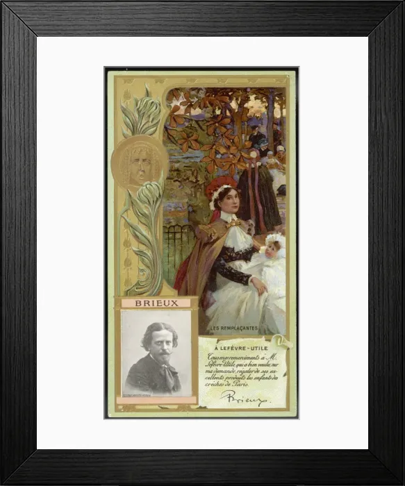 Framed Print : Brieux / Trade Card Framed Print : Brieux / Trade Card