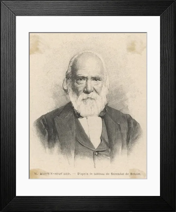 Framed Print : C-E Brown-Sequard / 1894 Framed Print : C-E Brown-Sequard / 1894