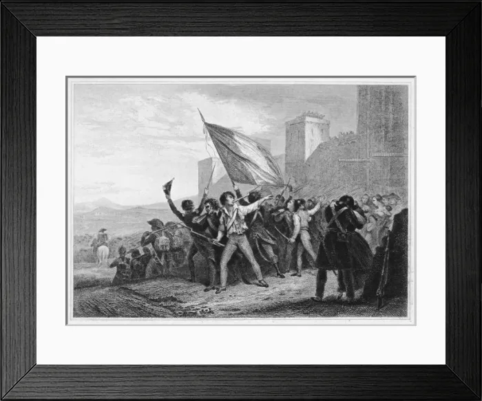 Framed Print : Marseille Men 1789 Framed Print : Marseille Men 1789