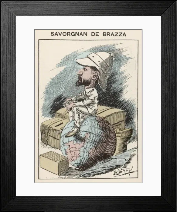 Framed Print : Brazza / Luque / Hommes D au Framed Print : Brazza / Luque / Hommes D au