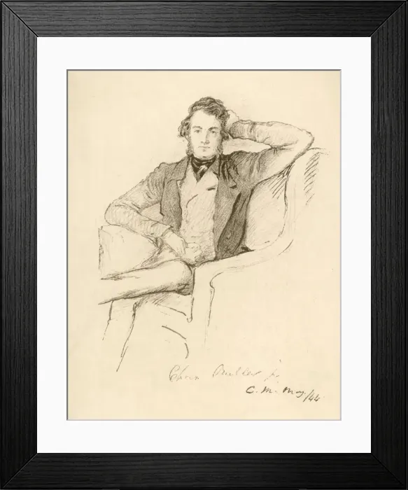 Framed Print : Charles Buller / 1844 Drg Framed Print : Charles Buller / 1844 Drg