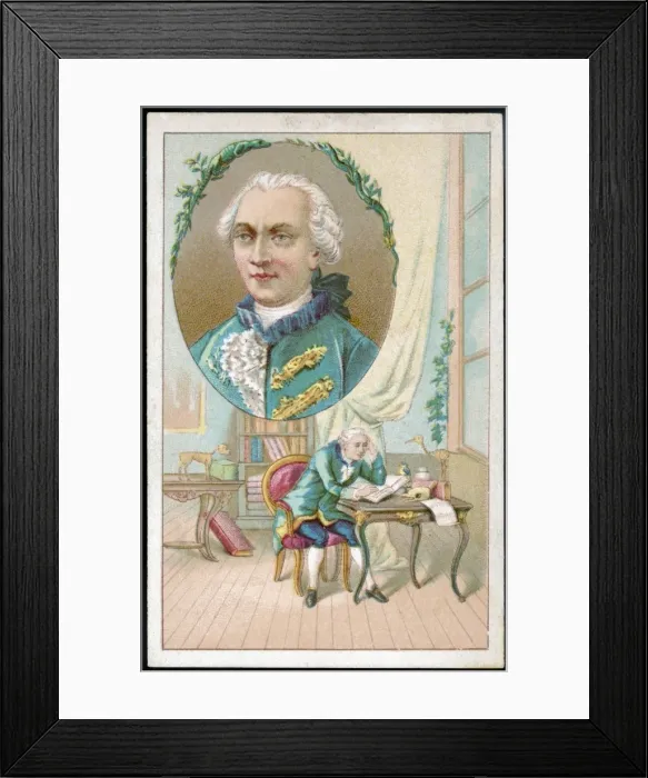 Framed Print : Buffon / French Card Framed Print : Buffon / French Card