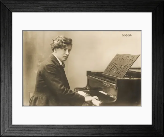 Framed Print : Fb Busoni / At Piano Framed Print : Fb Busoni / At Piano