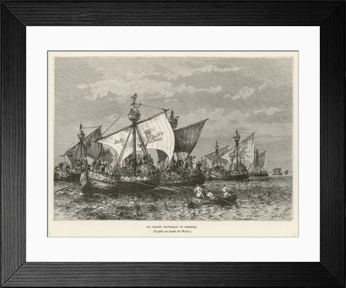 Framed Print : Crusade / Cross Bosphorus Framed Print : Crusade / Cross Bosphorus