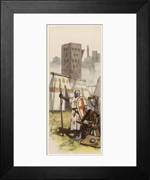 Framed Print : Crusader / Camp at Acre Framed Print : Crusader / Camp at Acre