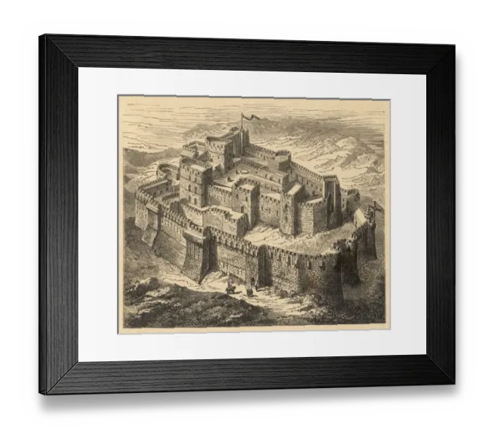 Framed Print : Crusader / Krak Fortress Framed Print : Crusader / Krak Fortress