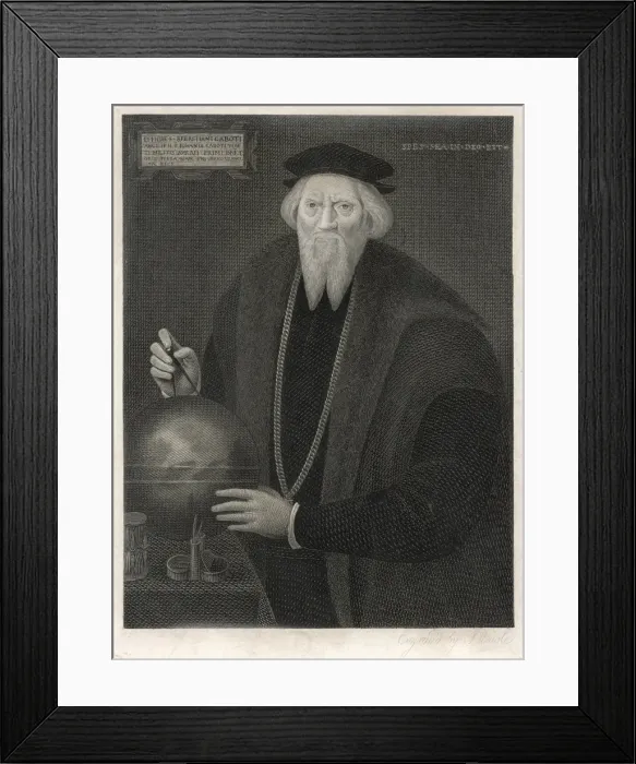 Framed Print : Sebastian Cabot / F Rawle Framed Print : Sebastian Cabot / F Rawle