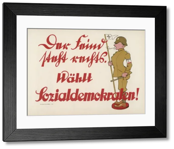 Framed Print : German Democrat Poster Framed Print : German Democrat Poster