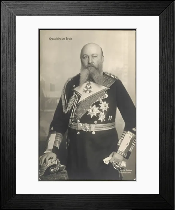 Framed Print : A Von Tirpitz / Postcard Framed Print : A Von Tirpitz / Postcard