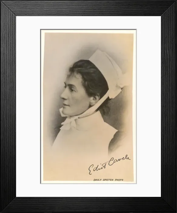 Framed Print : Edith Cavell / Postcard Framed Print : Edith Cavell / Postcard