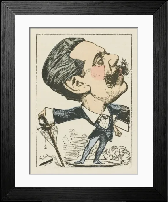 Framed Print : Cassagnac / Moloch / 1882 Framed Print : Cassagnac / Moloch / 1882