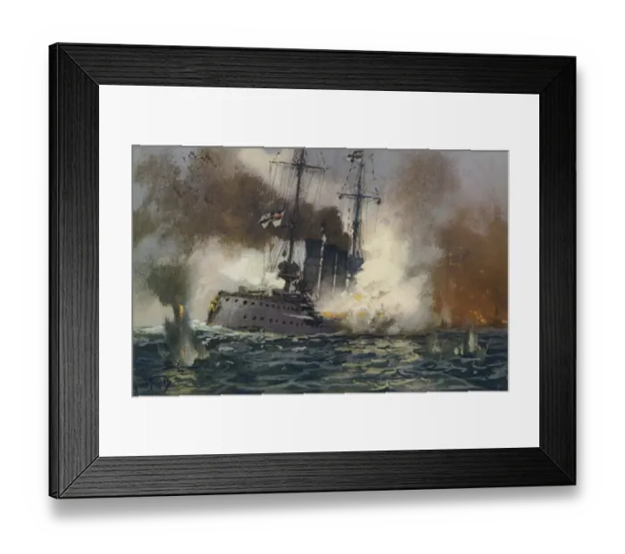 Framed Print : AUGSBURG DAMAGED Framed Print : AUGSBURG DAMAGED