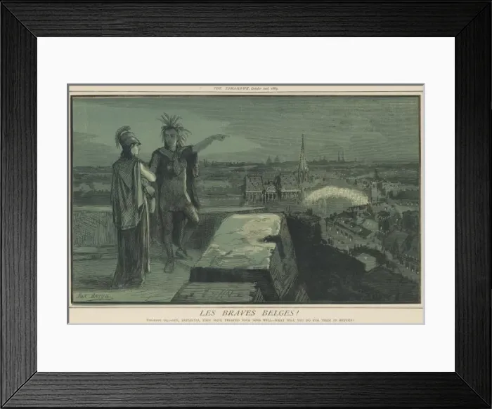 Framed Print : Britannia / Belgians / 1869 Framed Print : Britannia / Belgians / 1869