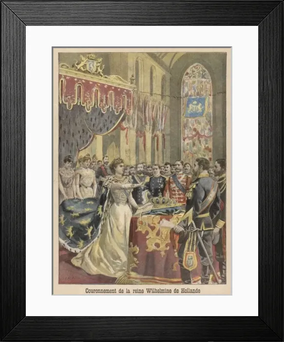 Framed Print : Willhemina Crowned / 1898 Framed Print : Willhemina Crowned / 1898