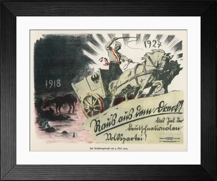 Framed Print : German Poster 1924 Framed Print : German Poster 1924