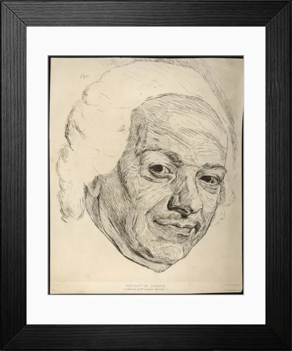 Framed Print : Jbs Chardin / Goncourt Framed Print : Jbs Chardin / Goncourt