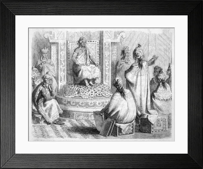 Framed Print : Montezuma & Council Framed Print : Montezuma & Council