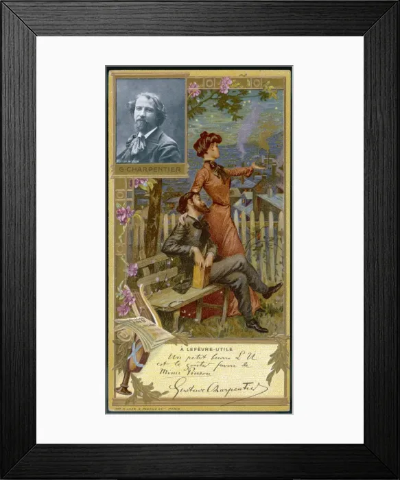Framed Print : G Charpentier / Louise Op Framed Print : G Charpentier / Louise Op