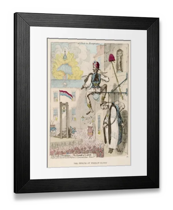 Framed Print : Revolution Cartoon 1792 Framed Print : Revolution Cartoon 1792