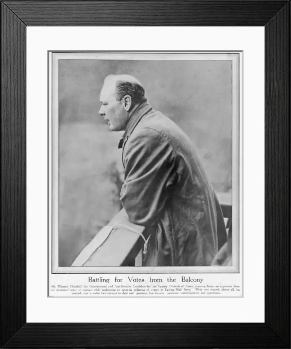 Framed Print : Churchill / Epping Electio Framed Print : Churchill / Epping Electio