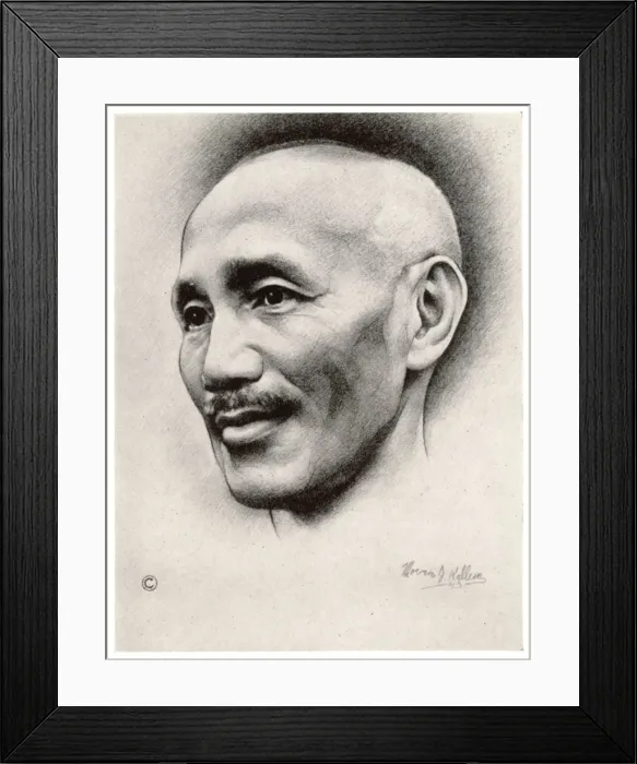 Framed Print : Chiang Kai-Shek / Postcard Framed Print : Chiang Kai-Shek / Postcard