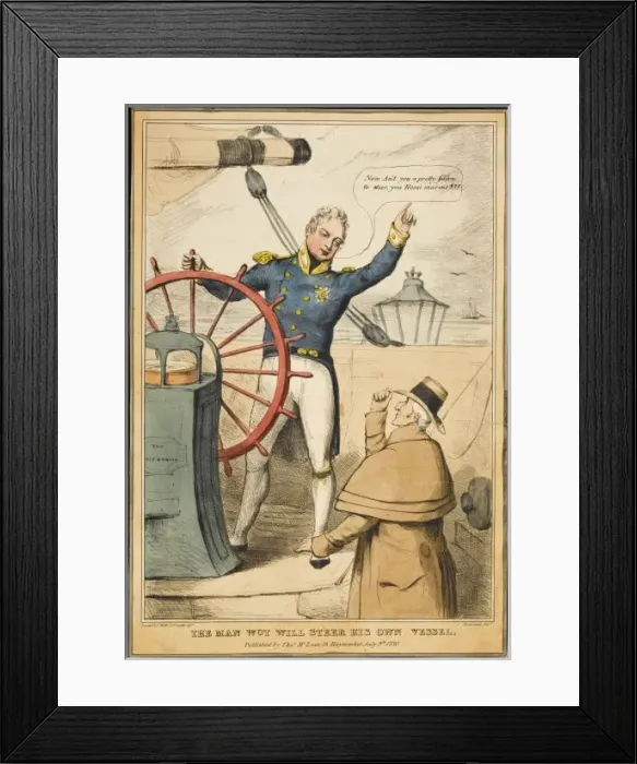 Framed Print : William IV at Wheel / 1830 Framed Print : William IV at Wheel / 1830