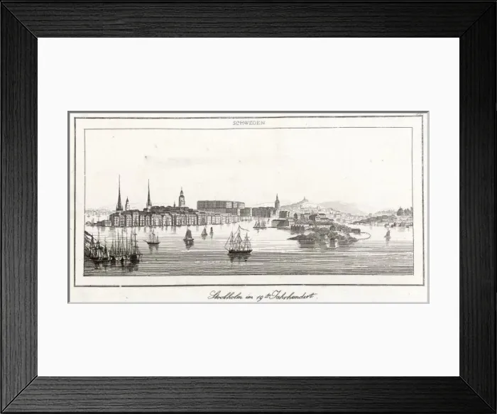 Framed Print : Sweden / Stockholm / 1835 Framed Print : Sweden / Stockholm / 1835
