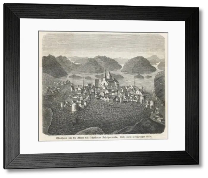 Framed Print : Sweden / Stockholm / 16th C Framed Print : Sweden / Stockholm / 16th C