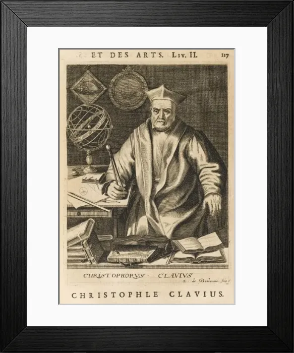 Framed Print : Christoph Clavius / Esme B Framed Print : Christoph Clavius / Esme B