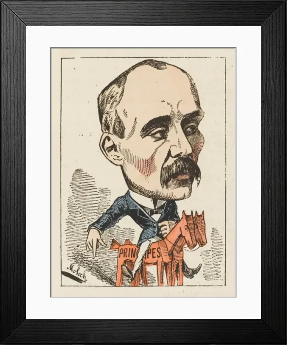 Framed Print : G Clemenceau / Moloch 1882 Framed Print : G Clemenceau / Moloch 1882