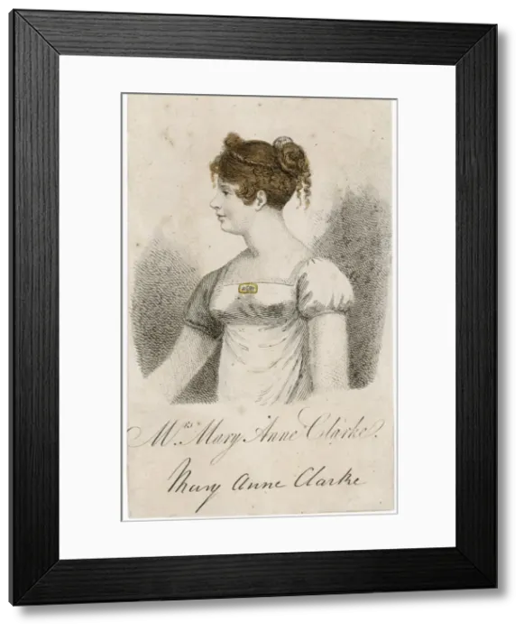 Framed Print : Mary Anne Clarke / Anon Framed Print : Mary Anne Clarke / Anon