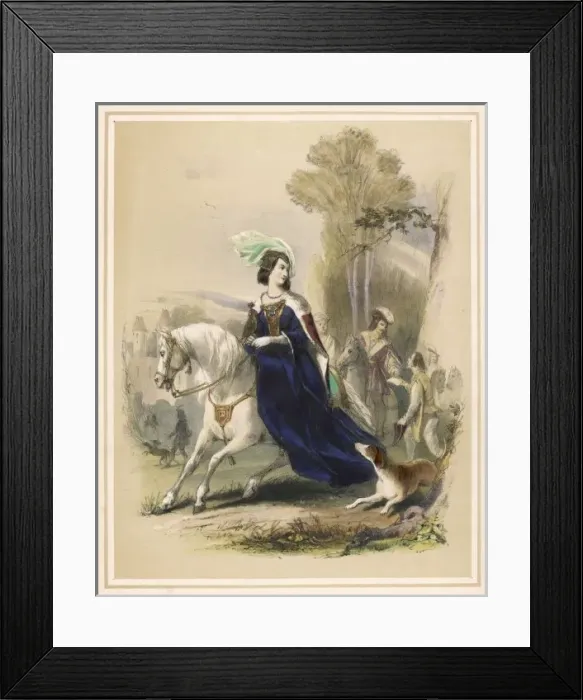 Framed Print : Rosamund Clifford / Ackerm Framed Print : Rosamund Clifford / Ackerm