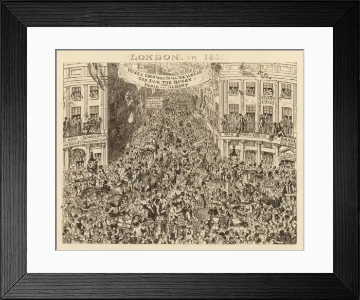 Framed Print : Crystal Palace Crowds Framed Print : Crystal Palace Crowds