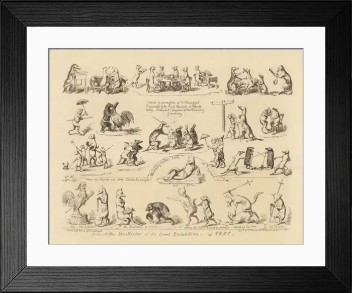 Framed Print : Crystal Palace Satire Framed Print : Crystal Palace Satire