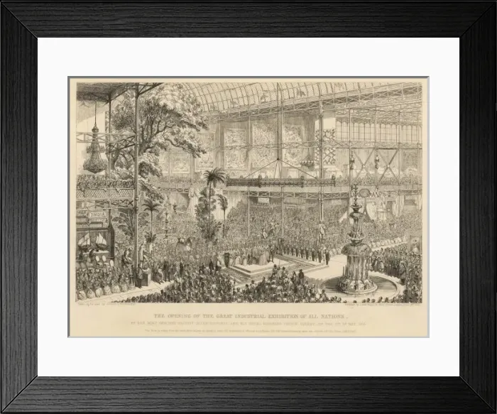 Framed Print : Crystal Palace Opened Framed Print : Crystal Palace Opened