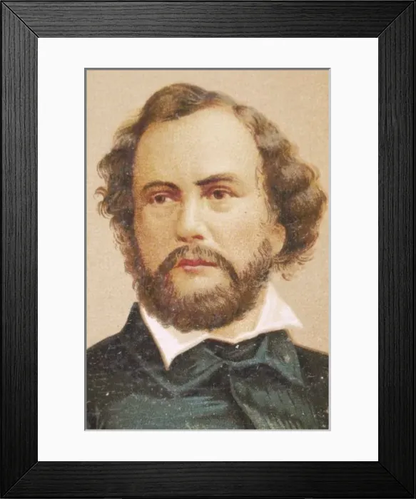 Framed Print : Samuel Colt / Worlds Invt Framed Print : Samuel Colt / Worlds Invt