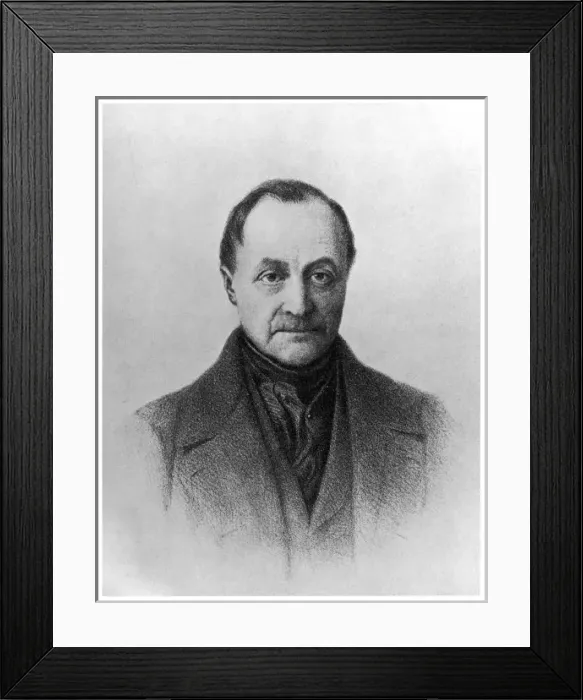Framed Print : Auguste Comte / Toulliou Framed Print : Auguste Comte / Toulliou